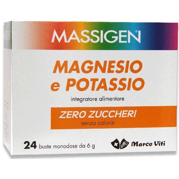 Massigen Magnesio Potassio Senza Zucchero 24 Buste