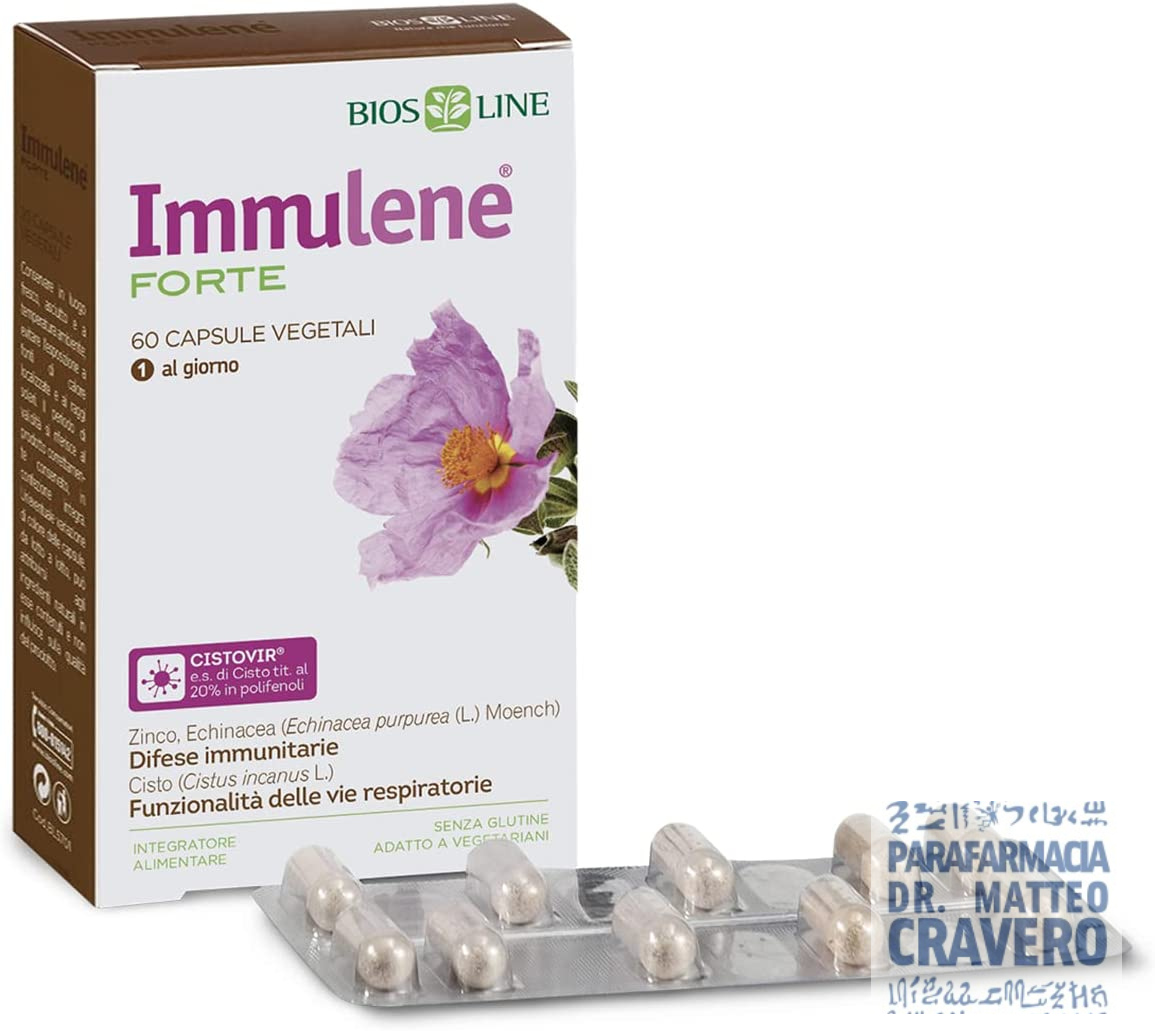 Immulene Forte 60 Capsule € 3600 Prezzo Parafarmacia Cravero 