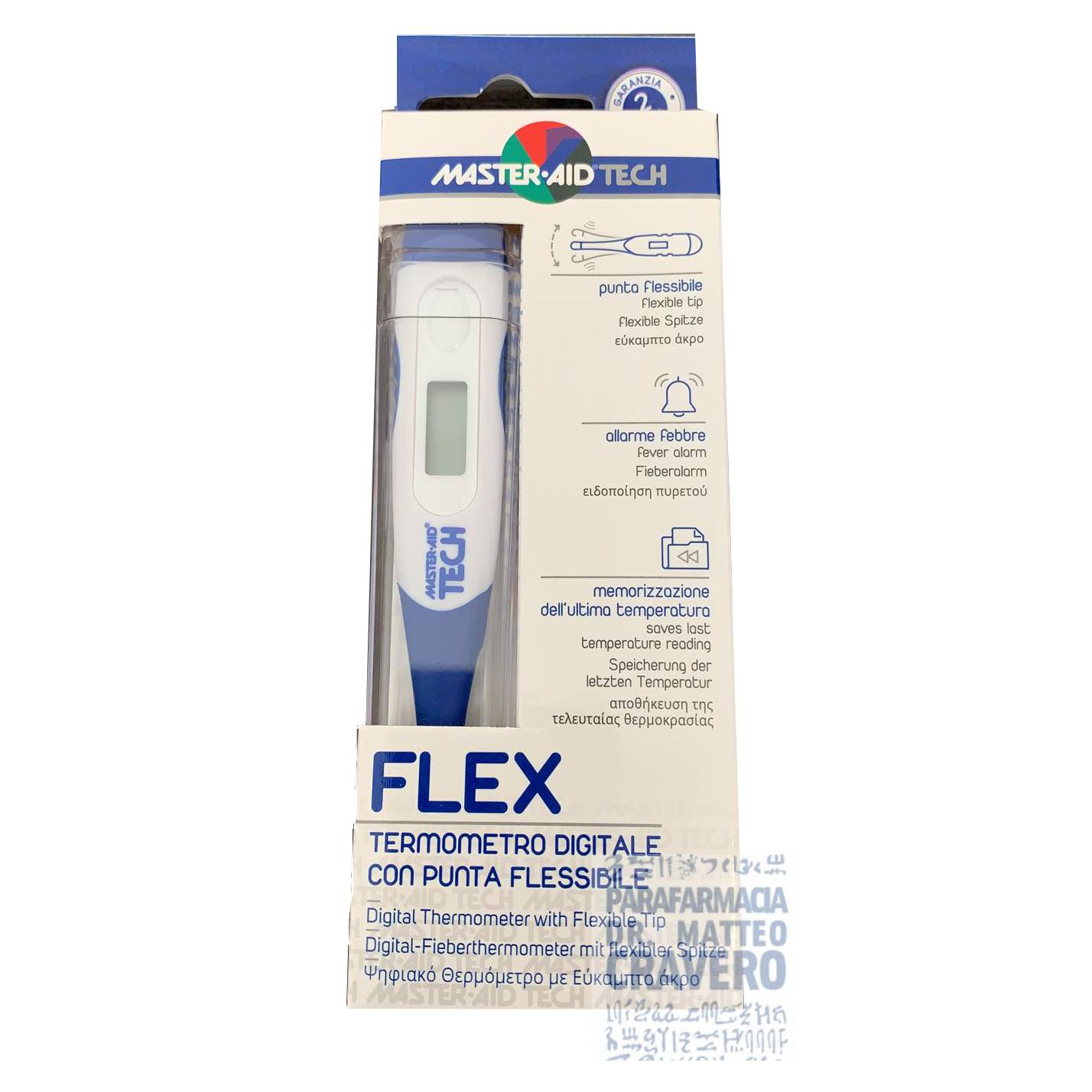 Termometro digitale di precisione per uso orale, ascellare o rettale,  misurazione febbre/temperatura 